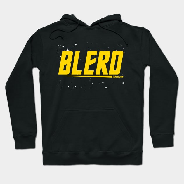 Black Star Trek Nerd Hoodie by tsterling